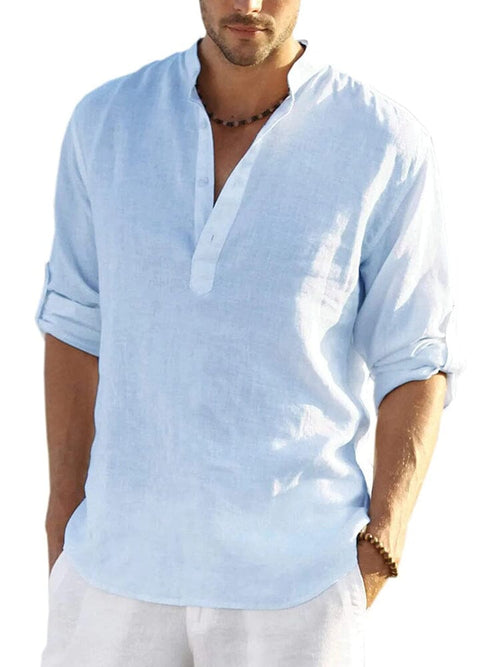 CHEMISE EN COTON LIN POUR HOMME