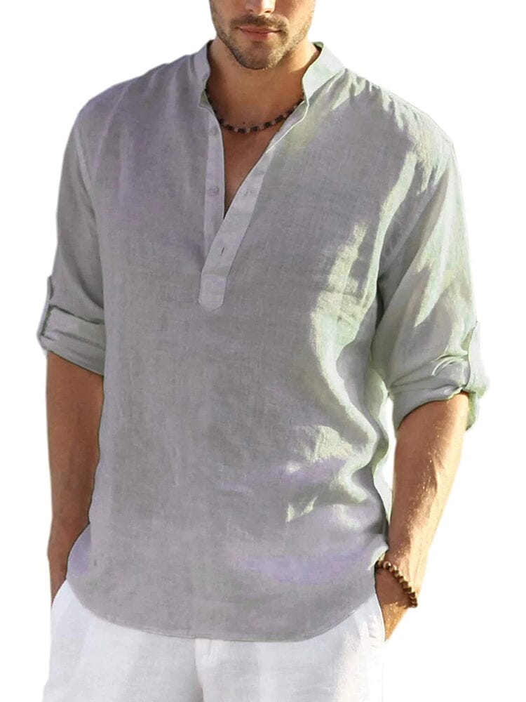 CHEMISE EN COTON LIN POUR HOMME