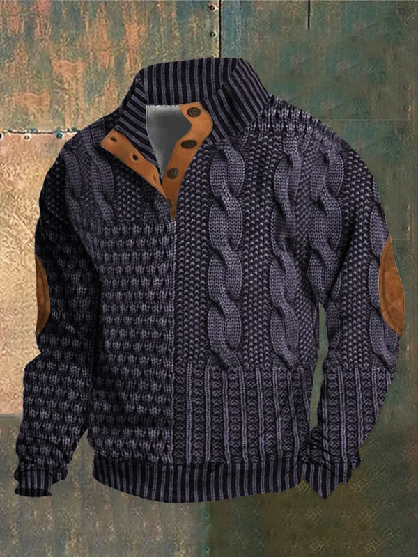 PULLOVER CHAUD À MOTIF