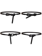 Cinturón Fino de Mujer de Moda en Cuero Sintético