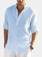 CHEMISE EN COTON LIN POUR HOMME