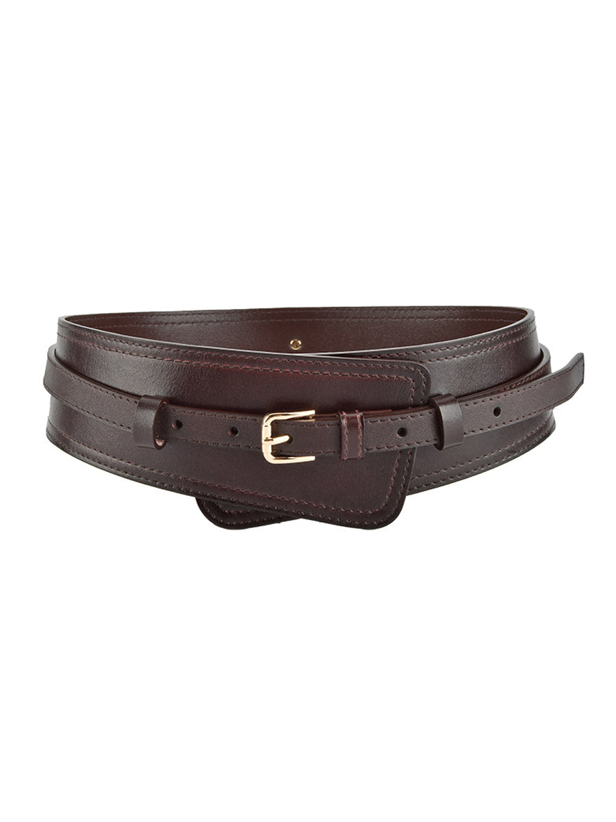 Cinturón Ancho de Mujer de Moda Estilo Harness en Cuero Sintético