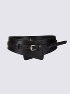 Cinturón Ancho de Mujer de Moda Estilo Harness en Cuero Sintético