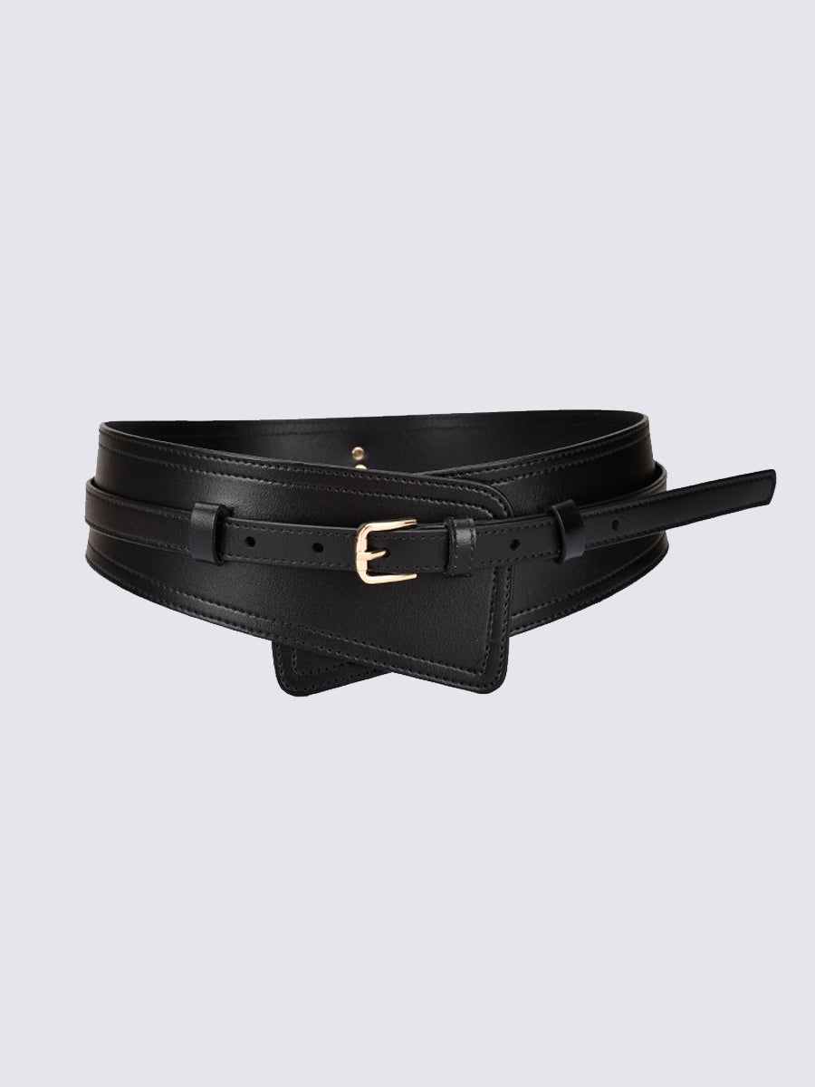 Cinturón Ancho de Mujer de Moda Estilo Harness en Cuero Sintético