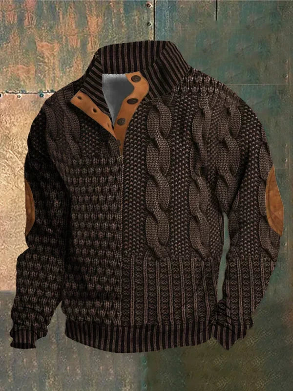PULLOVER CHAUD À MOTIF