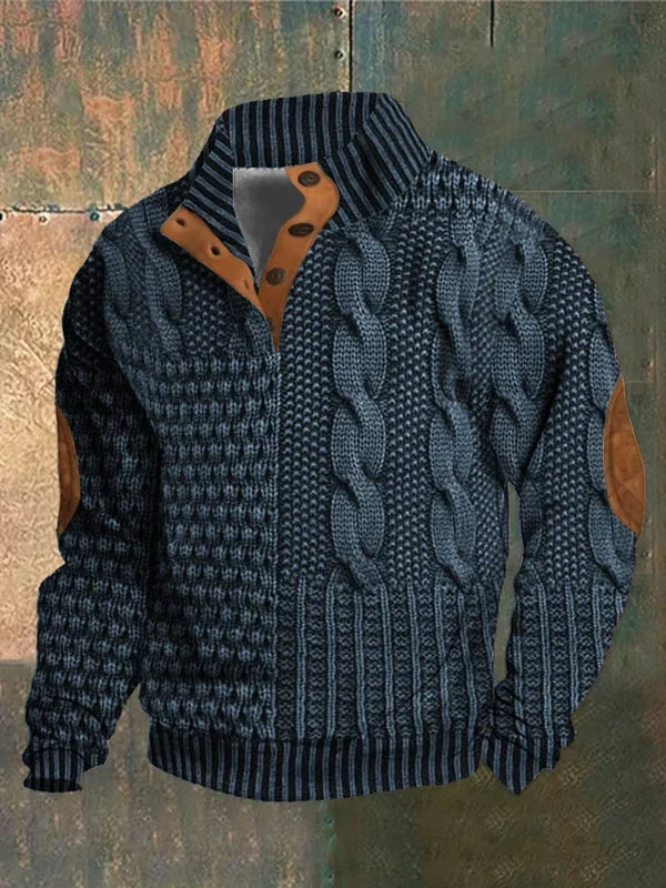 PULLOVER CHAUD À MOTIF