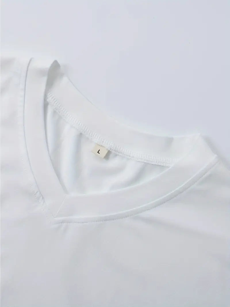 T-SHIRT À COL EN V POUR HOMMES