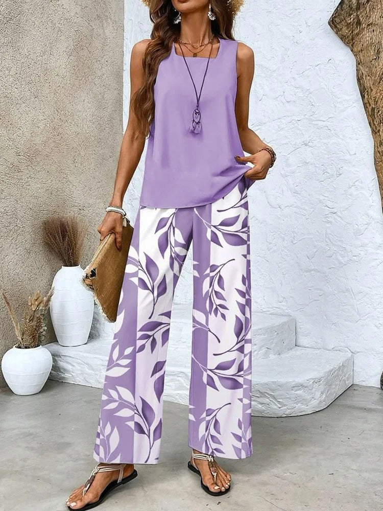 ENSEMBLE D'ÉTÉ SANS MANCHES POUR FEMME