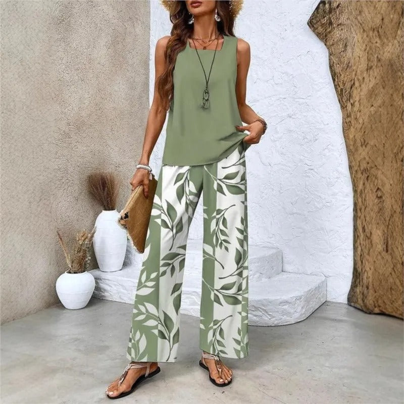 ENSEMBLE D'ÉTÉ SANS MANCHES POUR FEMME