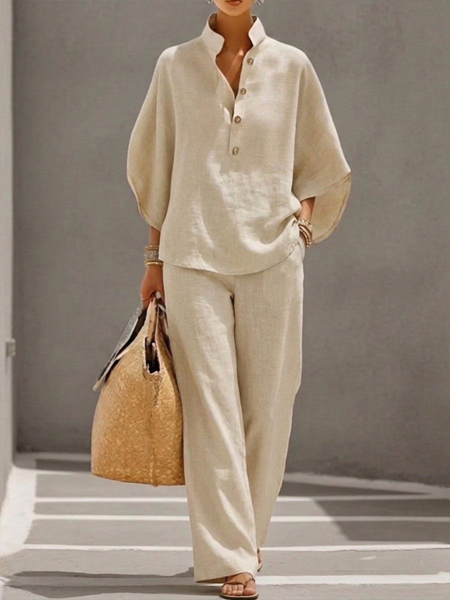 ENSEMBLE EN LIN POUR FEMMES