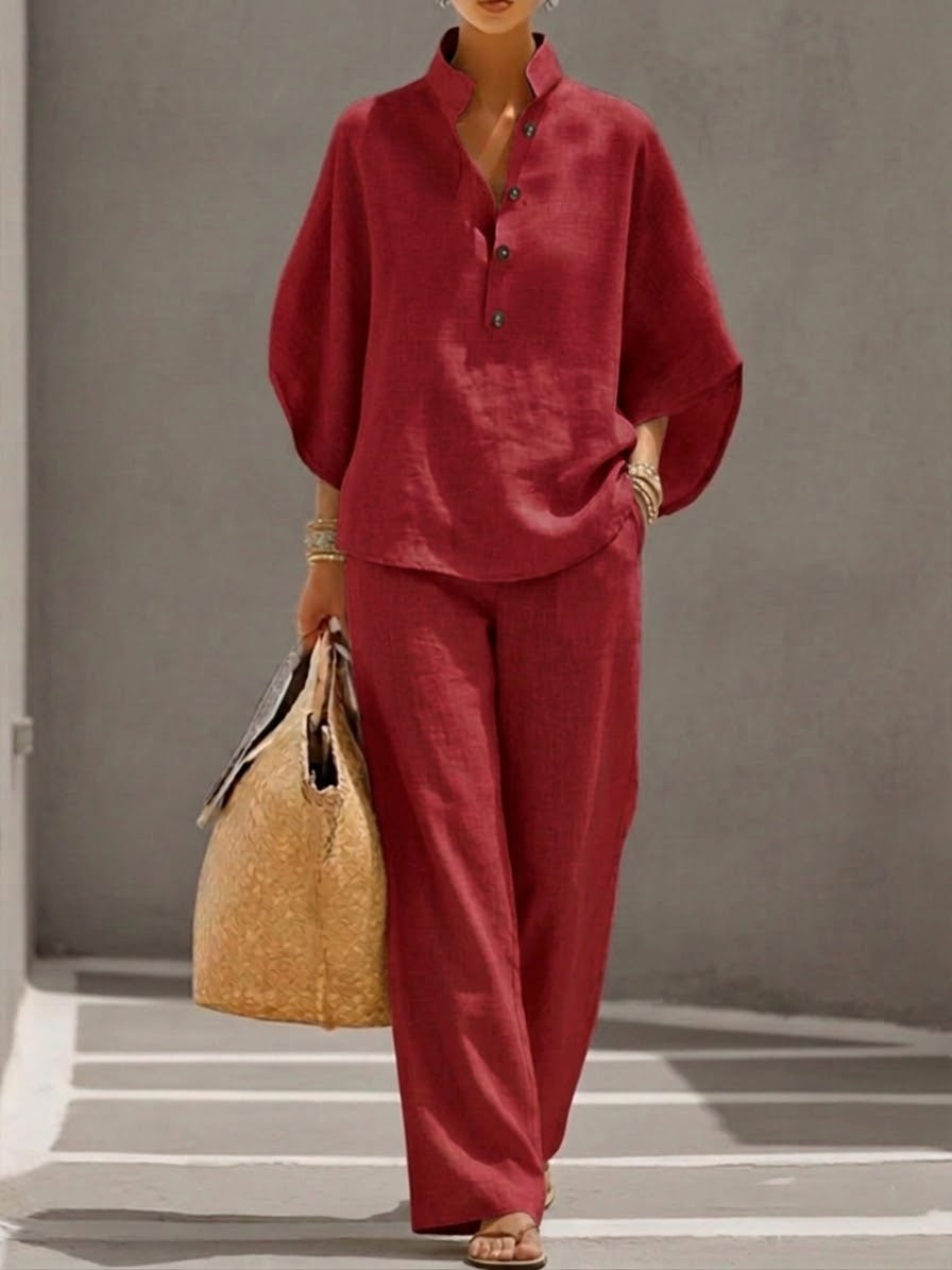 ENSEMBLE EN LIN POUR FEMMES