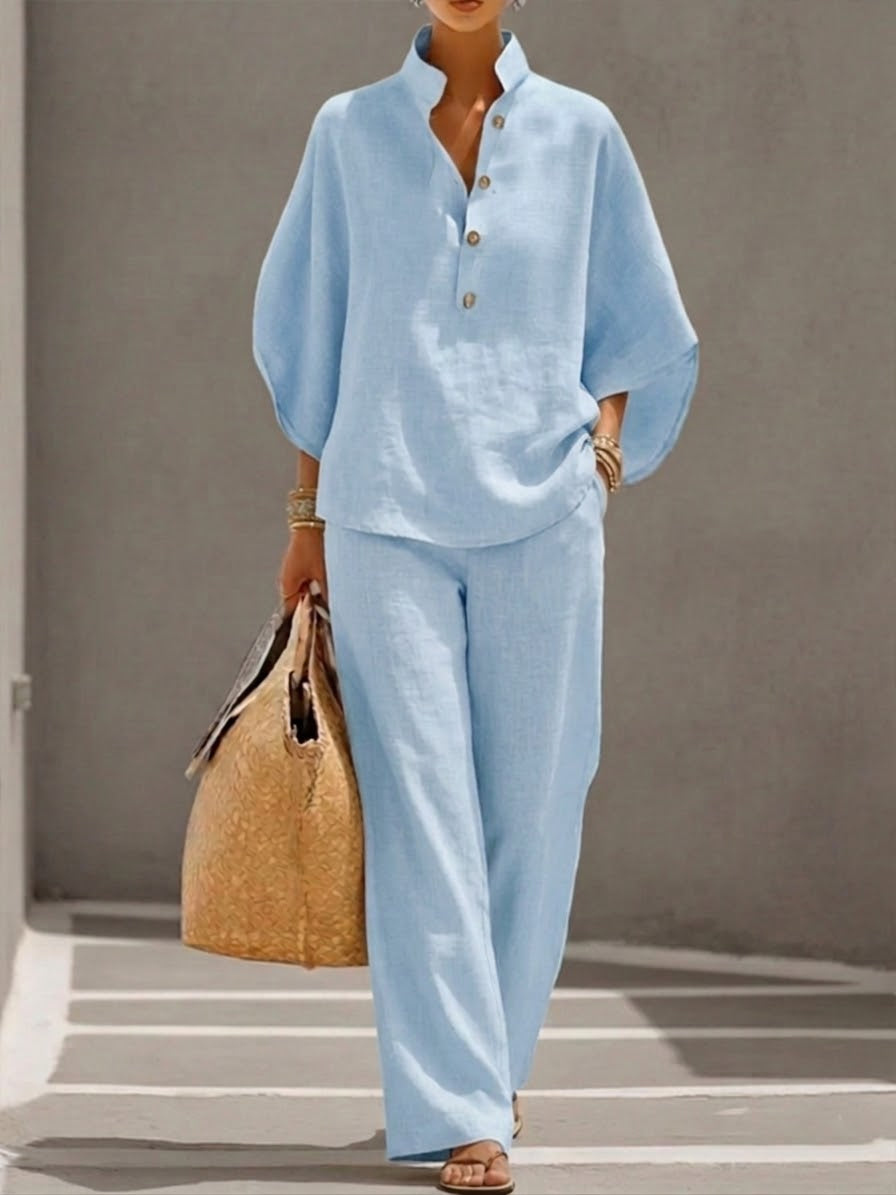ENSEMBLE EN LIN POUR FEMMES