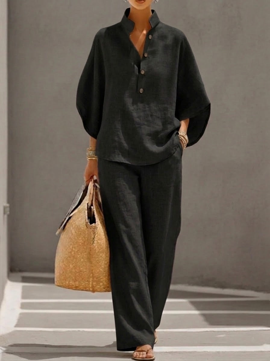 ENSEMBLE EN LIN POUR FEMMES