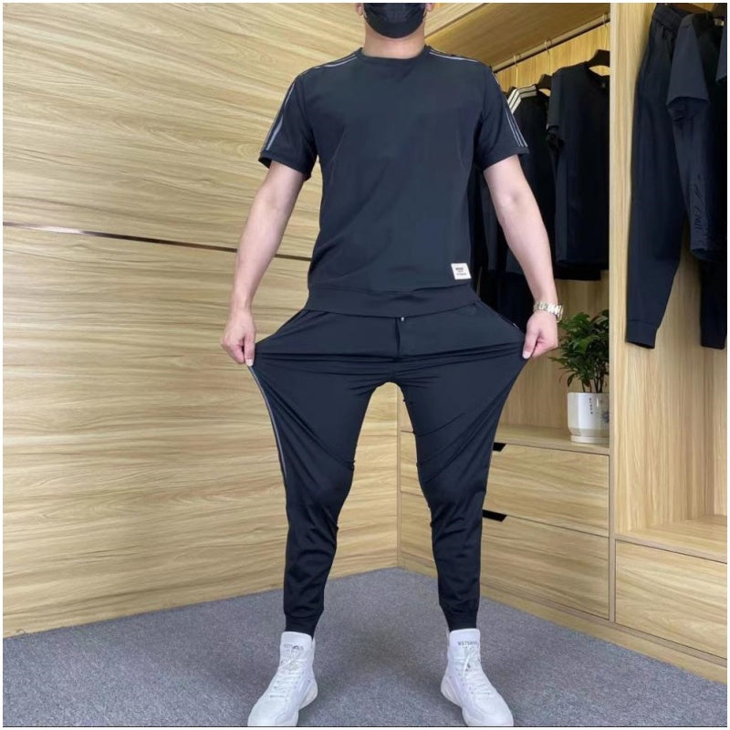 COMPLET HOMME EN MATÉRIAU DE LUXE AVEC ÉLASTIQUE